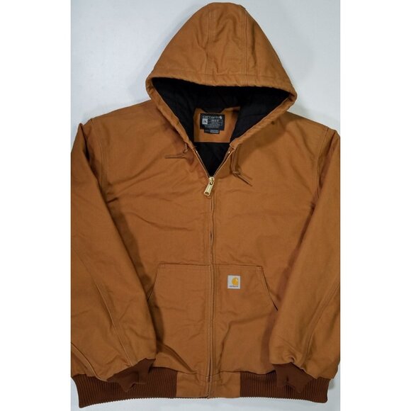 Carhartt Other - Carhartt J140 BRN Full Zip Quilt Lined Canvas Outdoor Work Coat Jacket Men's 2XL
